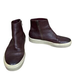 Frye Beacon Inside Zip Boots Brown Leather SZ 9